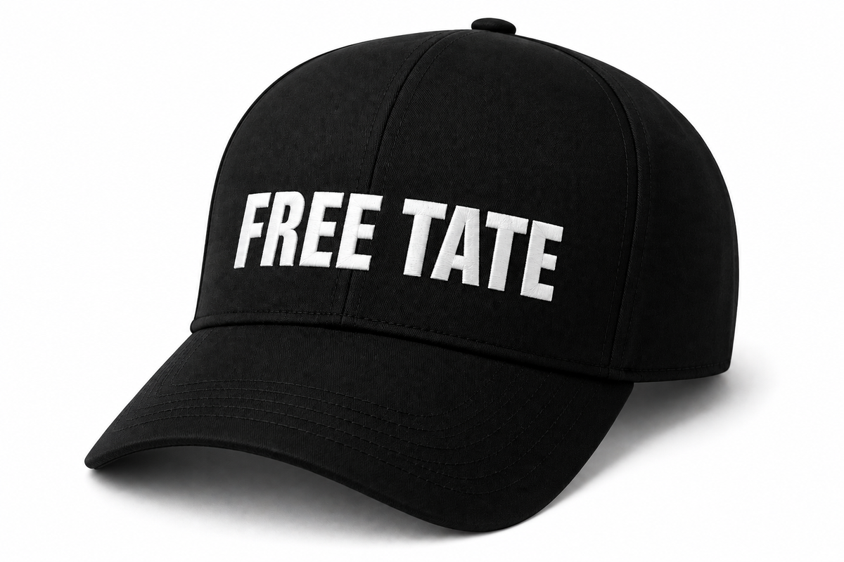 FREE TATE Embroidered Dad Hat — Black