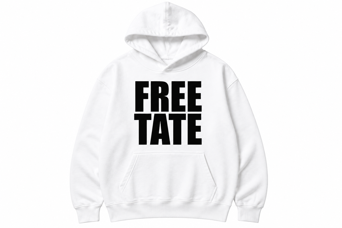 FREE TATE Premium Hoodie — White